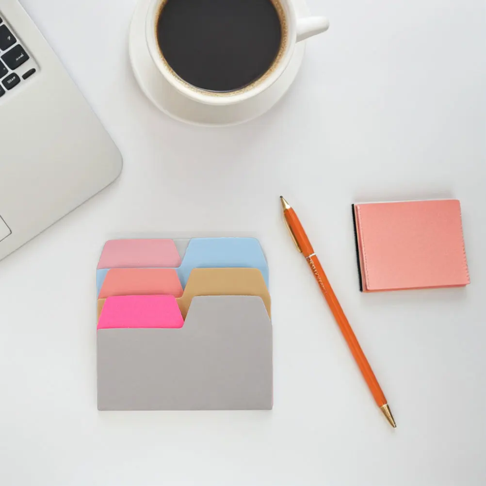 

2Pcs Index Sticky Tabs 6 Color Writable Repositionable Divider Tabs for Notebooks Books Planning Annotation Supplies