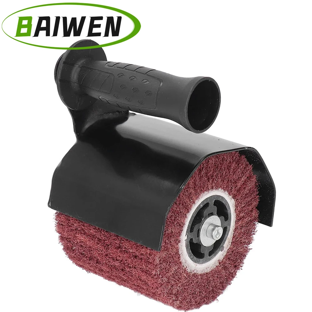 

M10/M14/ 5/8-11" Burnishing Polishing Machine Kit Multi Function Angle Grinder Wire Drawing Machine Accessories for Metal Wood