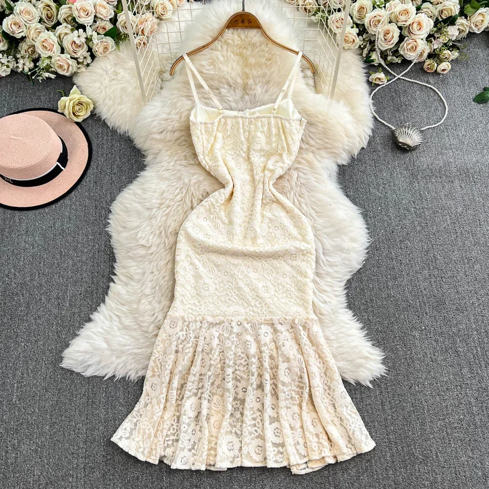 TWOTWINSTYLE Embroidery Sexy Dress For Women Strapless Sleeveless High Waist Spliced Zipper Midi Dress Female Fashion KDR523824