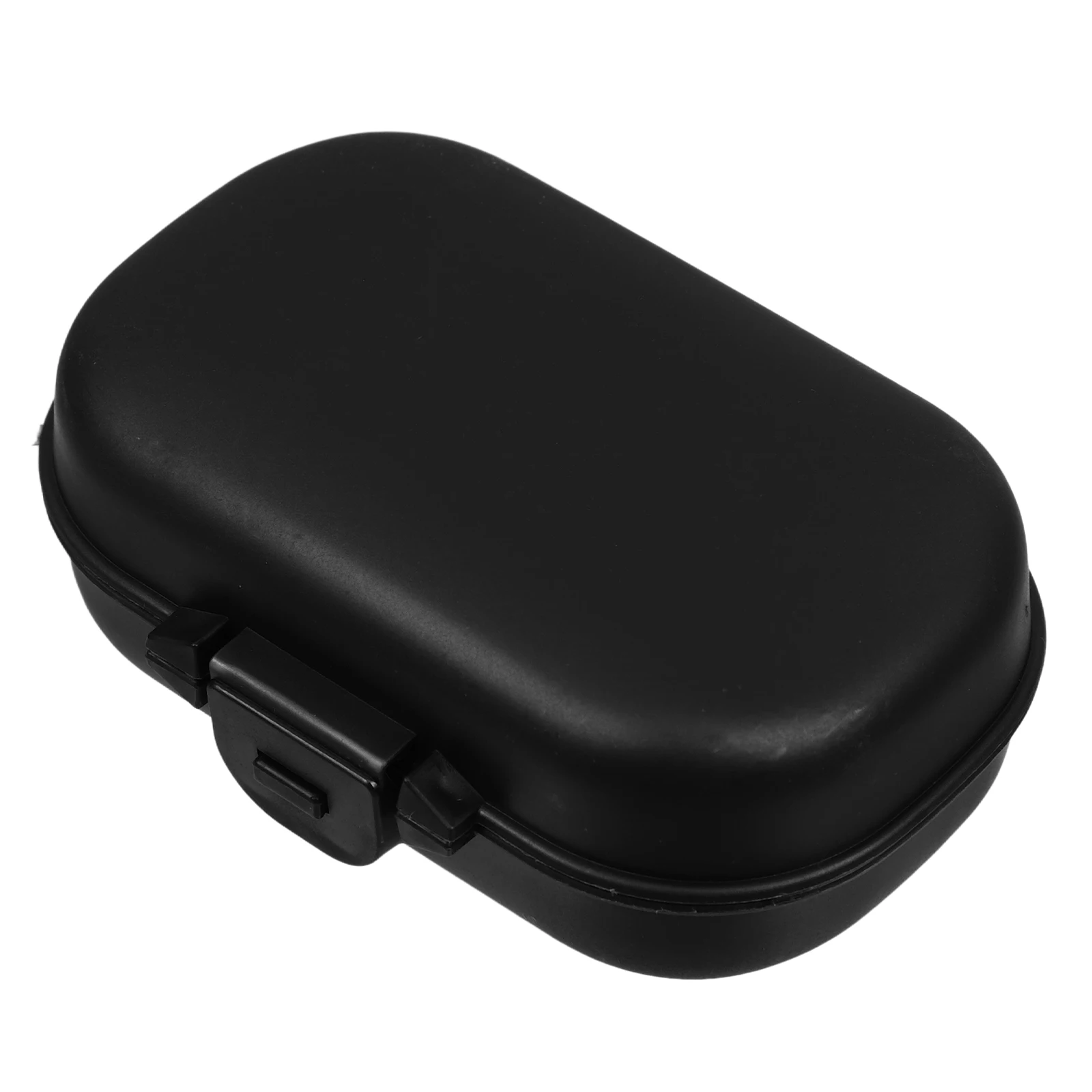 

4pcs Portable Pill Box Glasses Case Hard Shell Fold Black Eyeglasses Women Man Lightweight Stylish Snap Closure PC Material