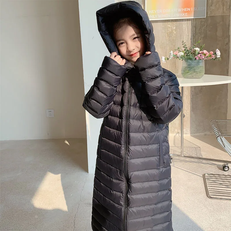 New Girls Winter Down Coat All-match Thicken Warm Teenager Parka Outfit Fashion Jacket