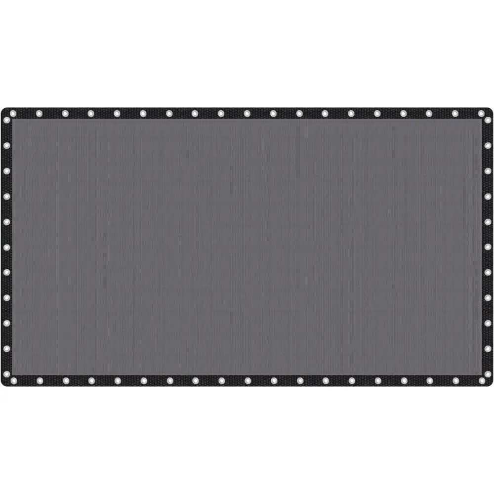 

Серая затеняющая сетка 20x36 футов с люверсами для обеспечения конфиденциальности и защиты патио