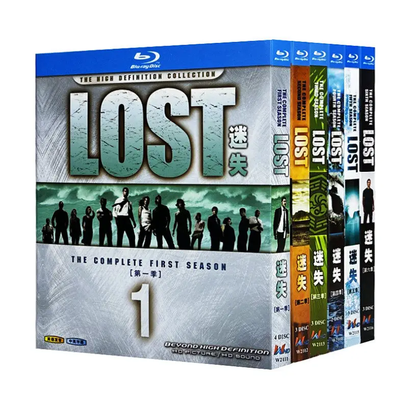 

Blu-ray Ultra HD TV Series Lost Seasons 1–6 Box Set with 19 Discs