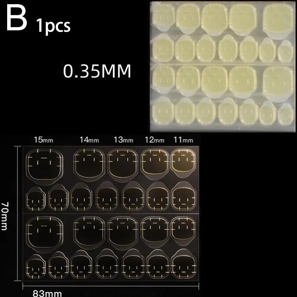 両面ネイルグルーステッカー接着タブ偽爪用超粘着性防水通気性ネイルジェリーグルーアクセサリー