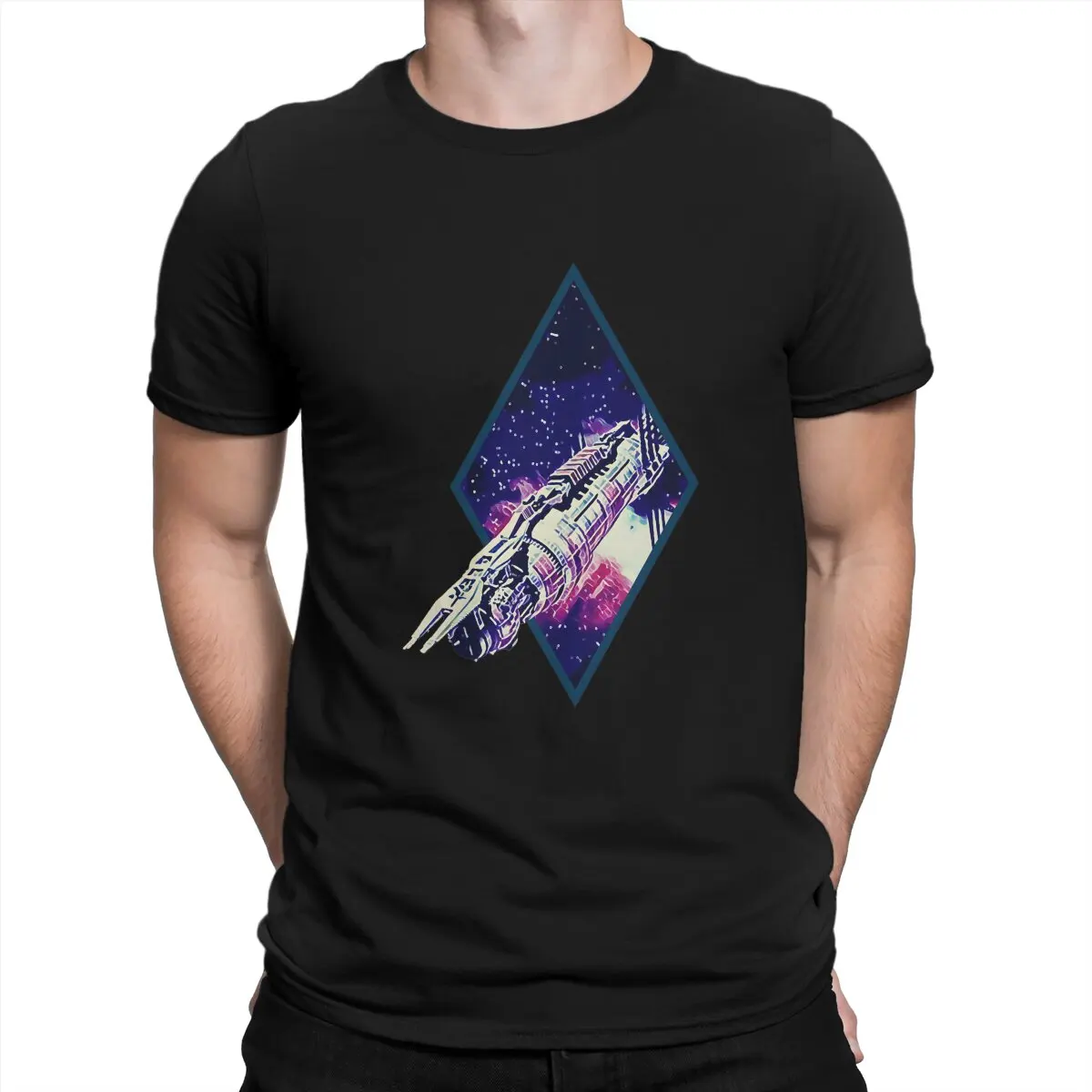 Babylon 5 Last Best Hope for Peace Space Station Tshirt Homme Men's Clothes Blusas T Shirt For Men