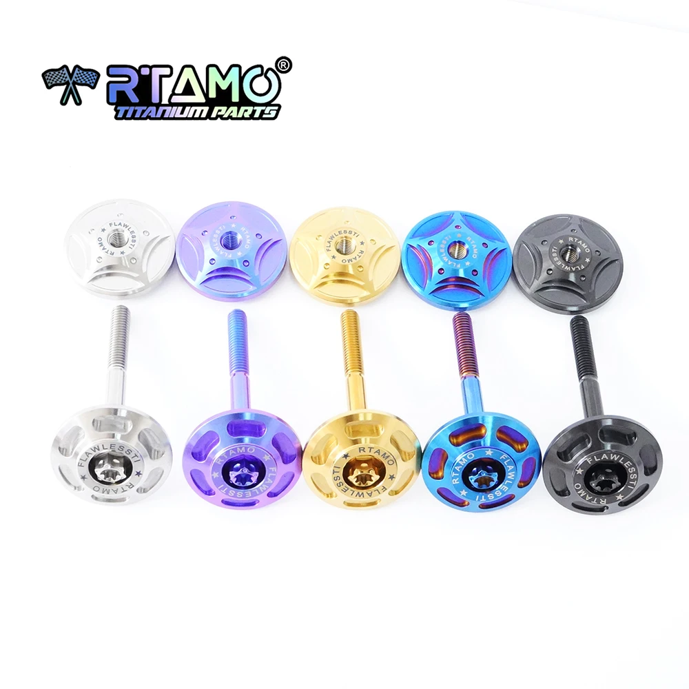 RTAMO Titanium Bolt Washer Shock Cap Set for BIBOSHI GS8 Front Shock