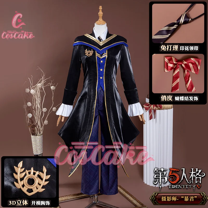 Coscake Identity V Joseph Photographer Ivory Tower Game Suit Unique Fashion Uniform Cosplay Costume Halloween Party Outfit