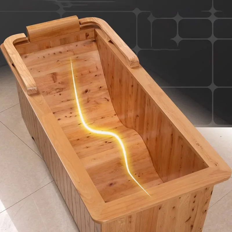 Simple Bathtub Wooden Bathtub Wooden Bowl FeetControl Fragrance Bath Bucket Fumigation Banheira Inflavel Furniture CY50YT