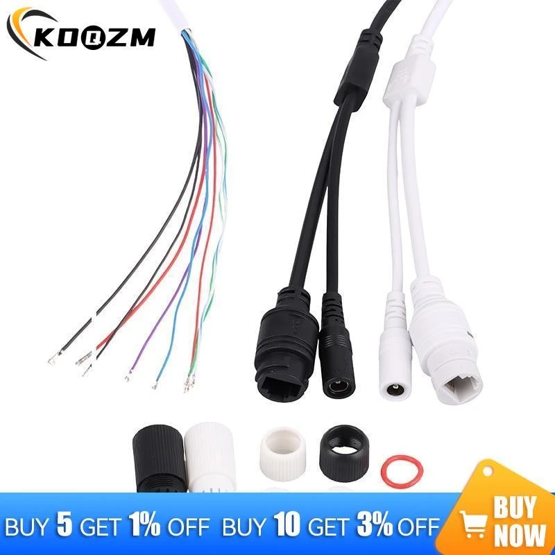 Câble PoE avec caméra IP audio DC, câble RJ45 intégré, module PoE pour caméra CCTV IP, 48V à 12V