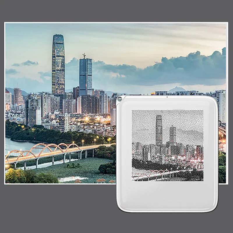 

NFC Function Memory Keyring 1.54-inch Three Color Display Screen Image Wireless Transmission Keychain Electronic Ink Screen