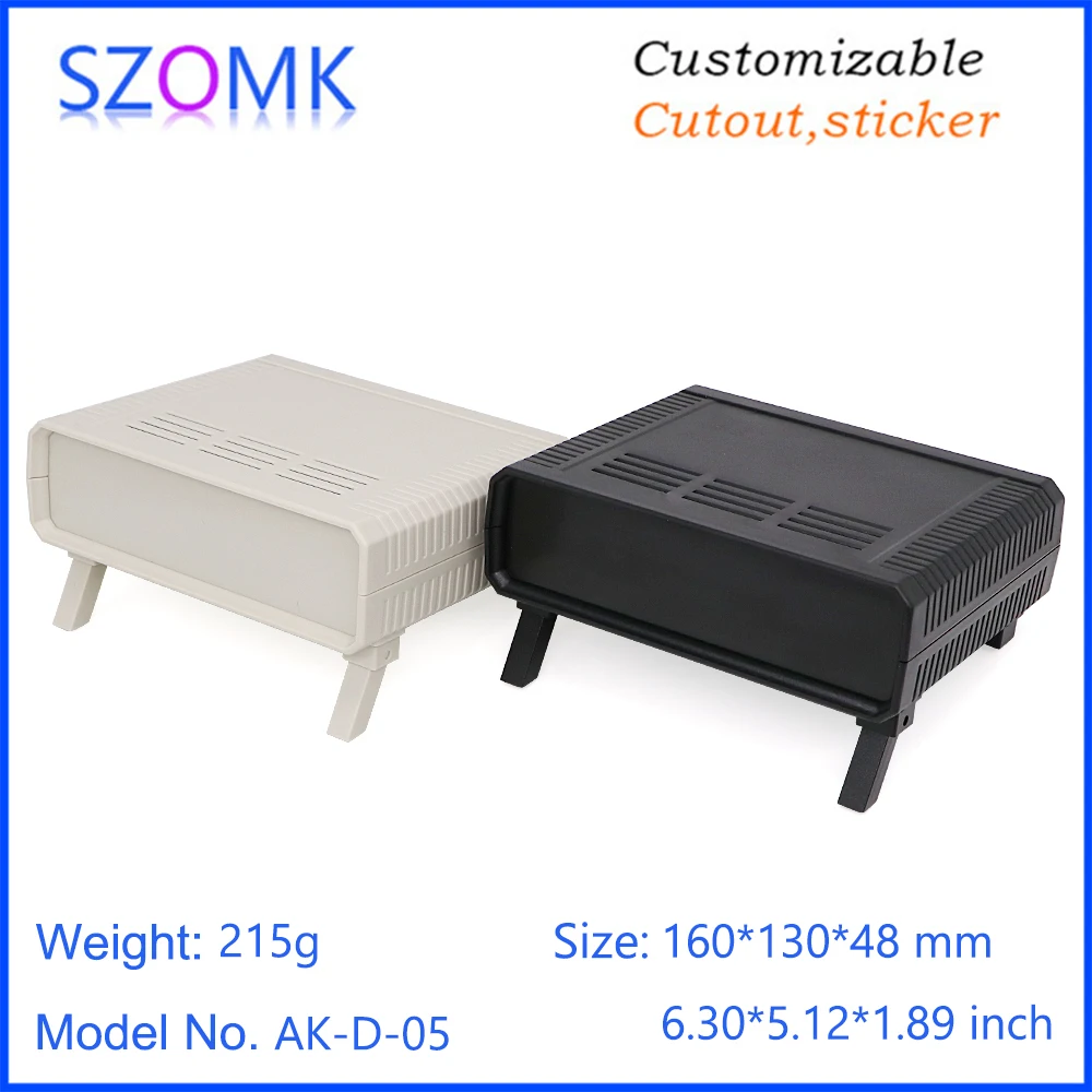 1Piece 160*130*48mm szomk high quality abs plastic enclosure for electronics box desktop plastic box for electronic pcb design