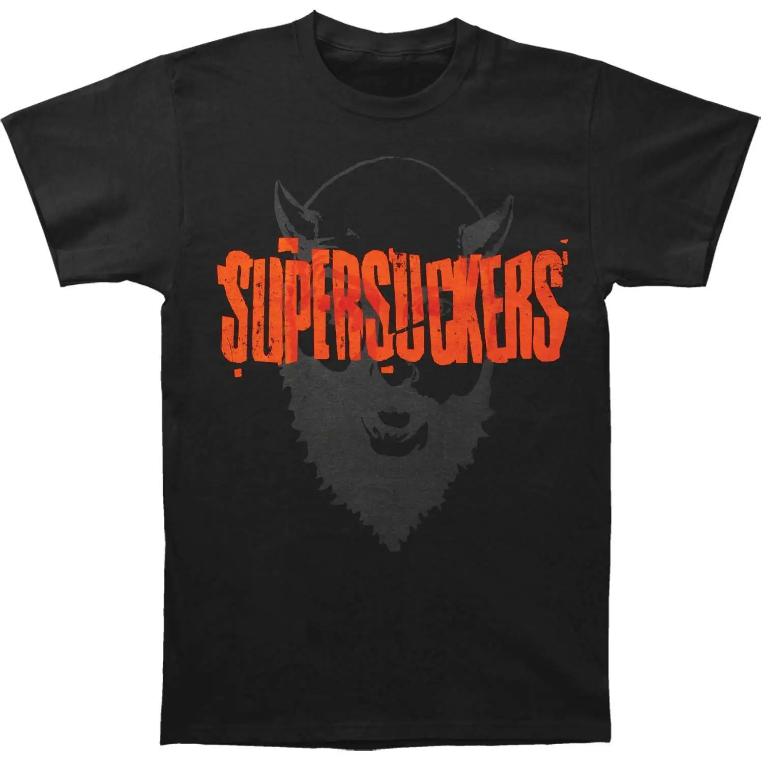Camiseta negra pequeña de superventosas para hombre