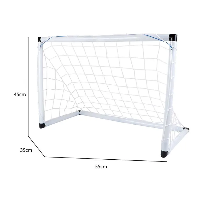 Portable Football Set for Kids - Folding Soccer Goal For Kids Portable Goal Net Mini Foldable Soccer Goal