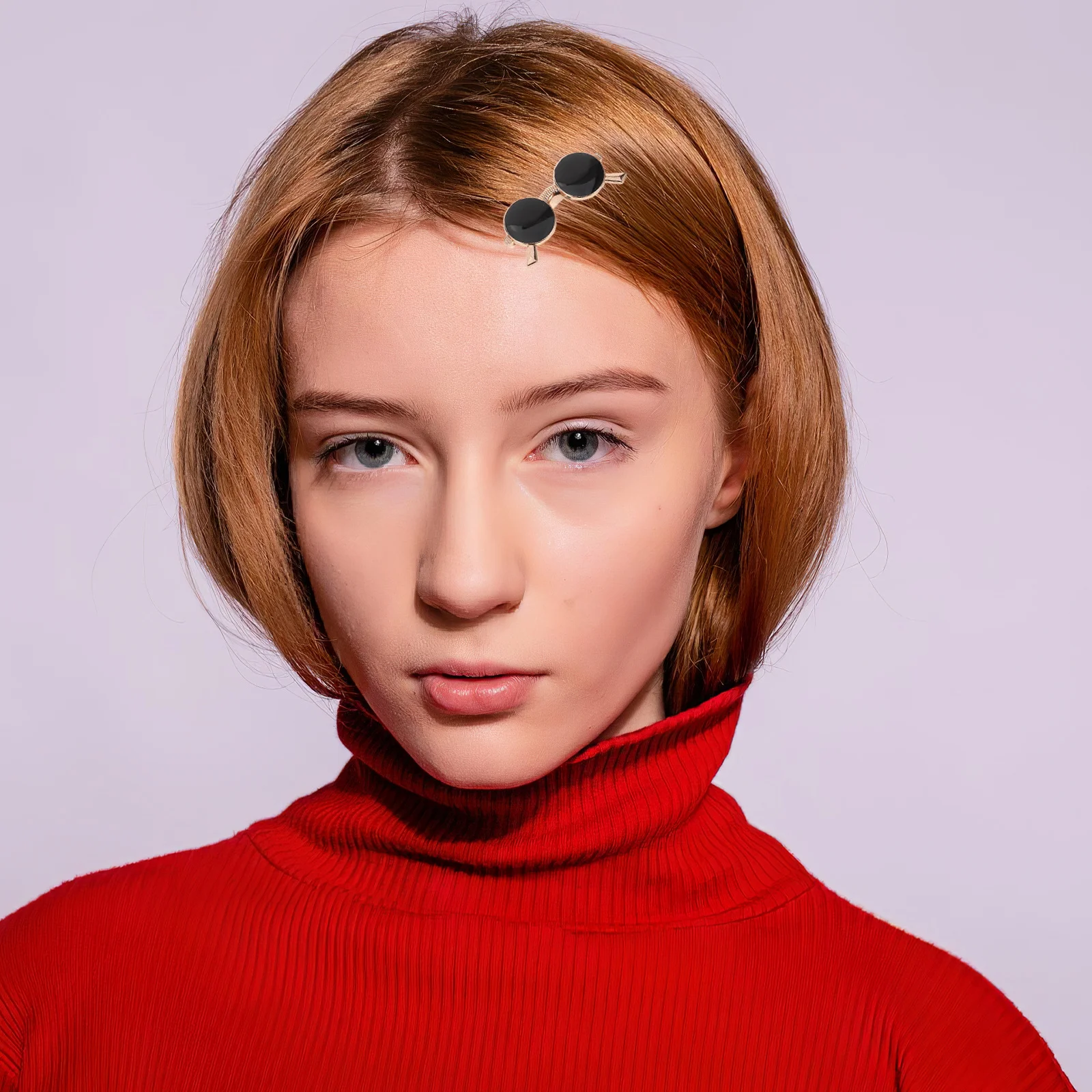 

4Pcs Unique Sunglasses Shape Hair Clips Metal Barrettes Creative Hair Accessories for Styling Daily Use Headdress