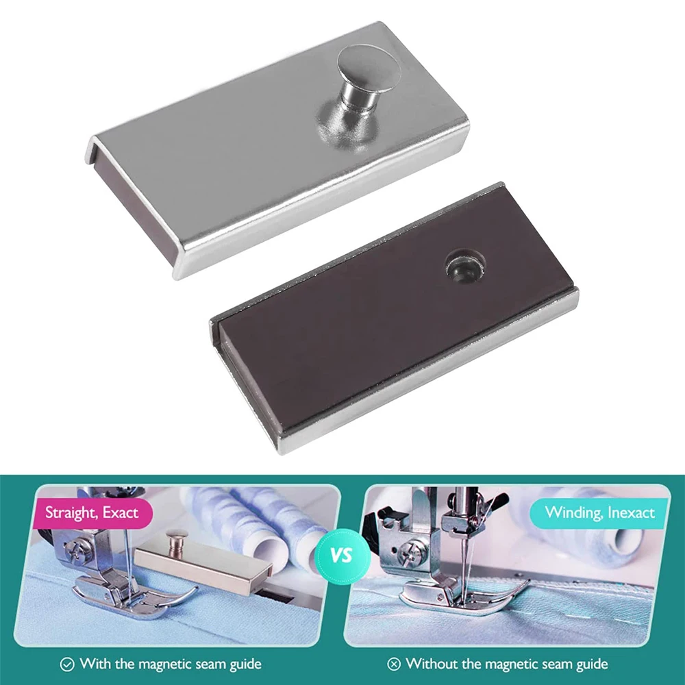 1 PC Magnetic Seam Guide, Magnet for Universal Sewing Machine MG1 for Most Sewing Machine Foot Parts Accessories