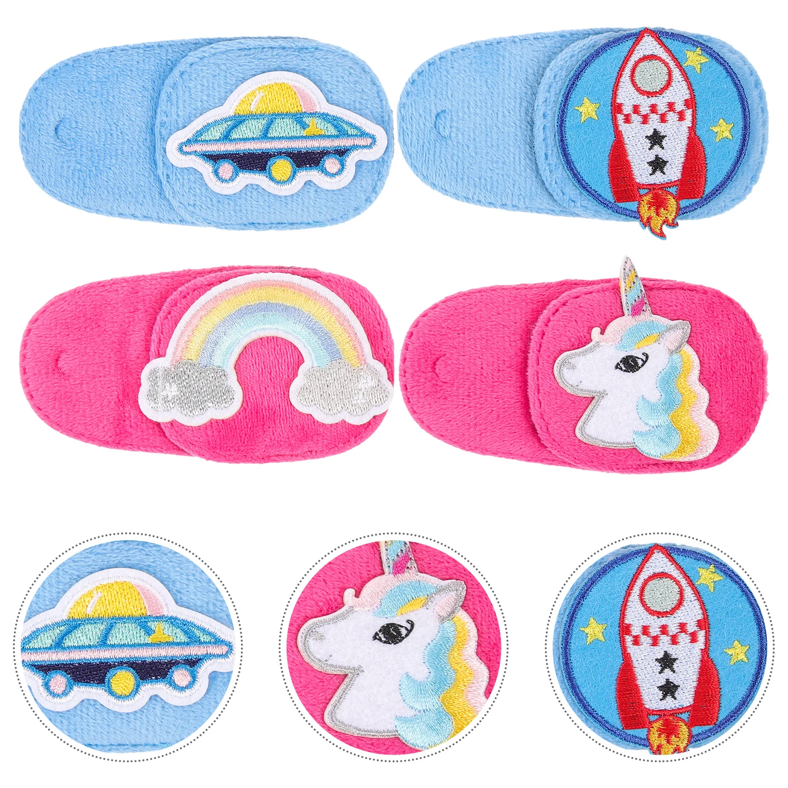 

Blindfold Covers for Children Eye Mask Training Glasses Flannel Single
