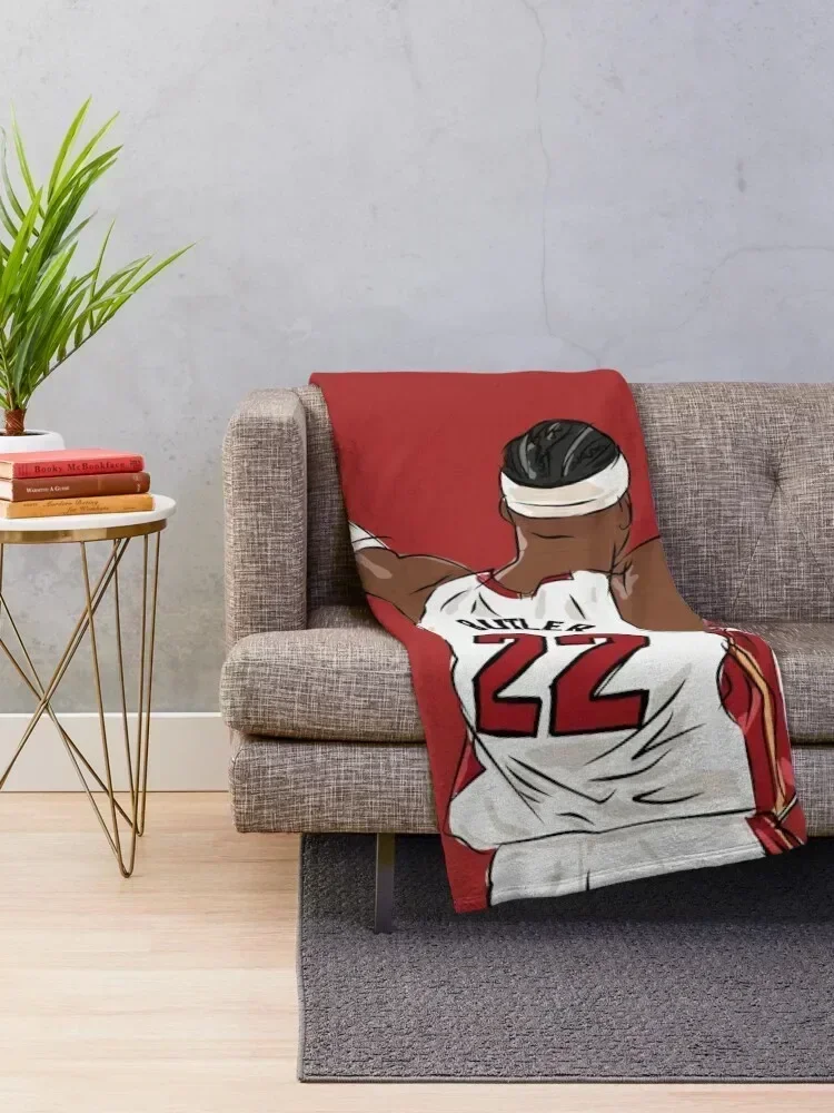 Jimmy Butler Celebration Sketch Throw Blanket christmas gifts warm winter Blankets