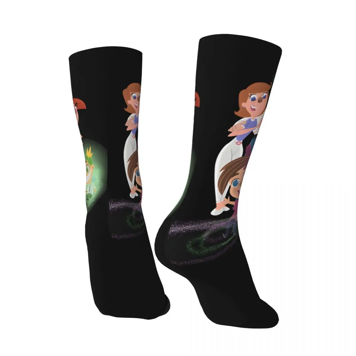 Funny Happy Men's compression Socks Glowing Vintage Harajuku The Fairly Oddparents Street Style Novelty Seamless Crew Crazy Sock