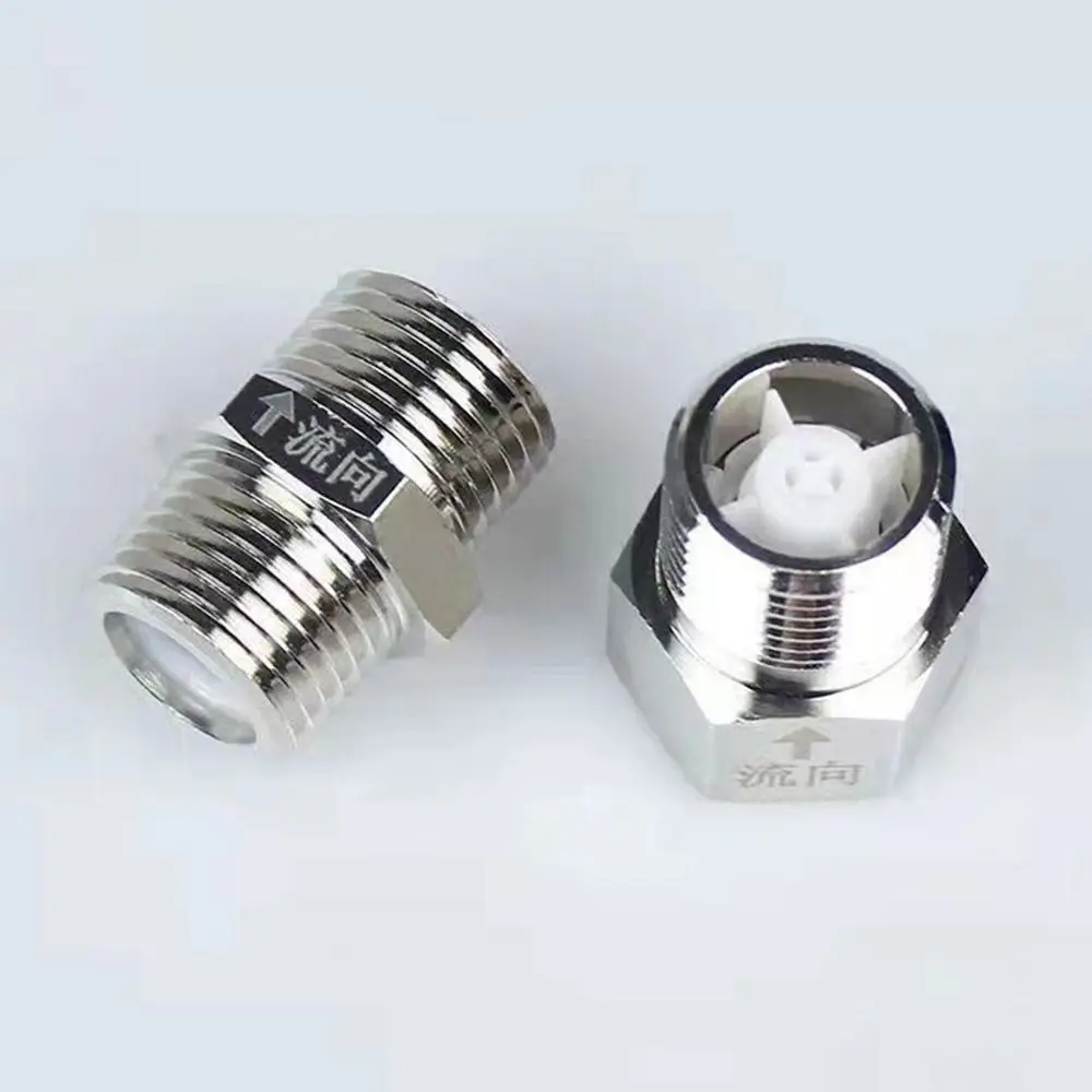 Durable Male Female Thread One-way Valve Nickel Plated 1/2