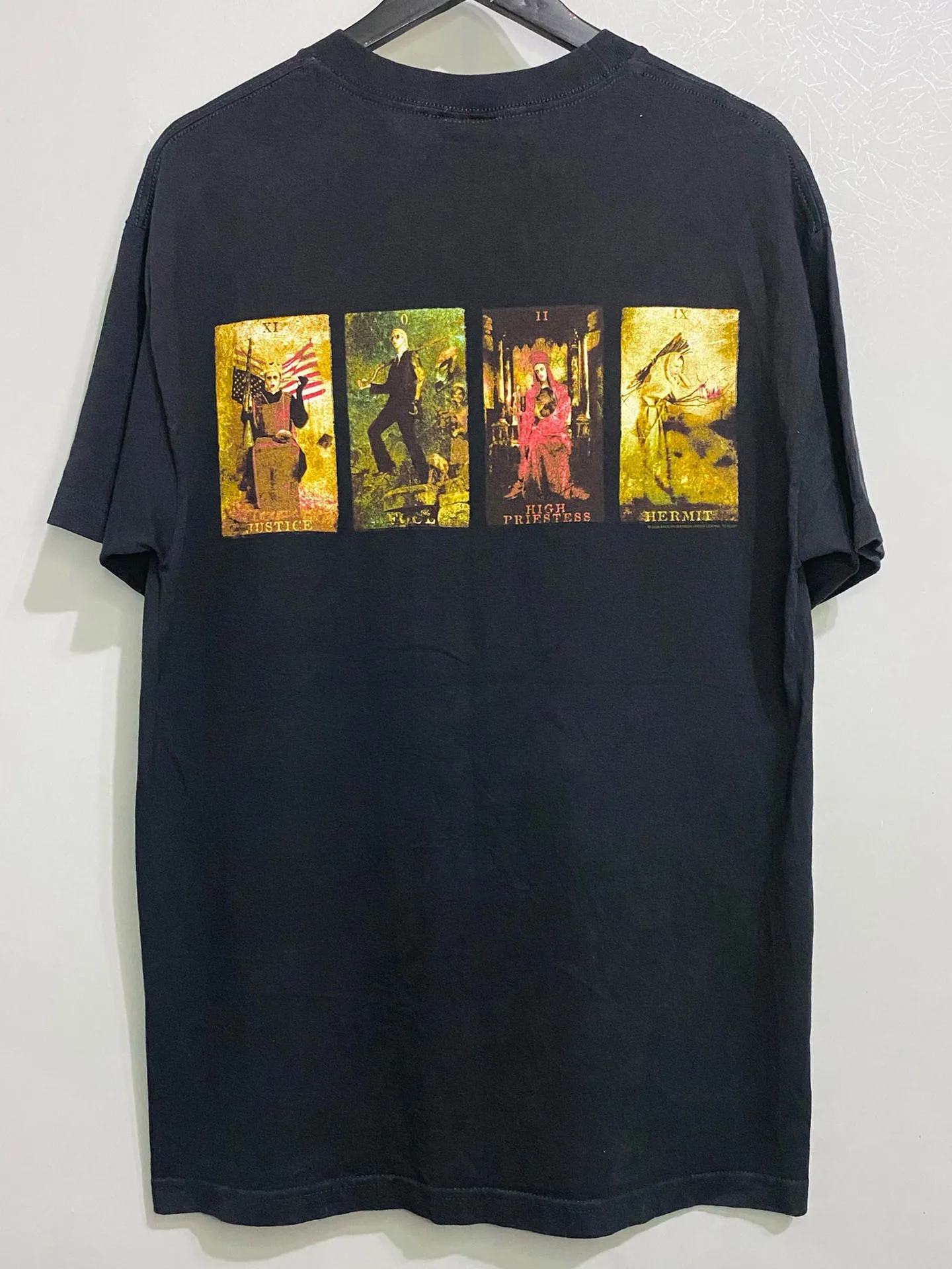 Marilyn Manson Dark Rock Style Short Sleeve T-Shirt Oversize Trendy Shoulder Drop Cotton Half Sleeve Youth Summer Breathable