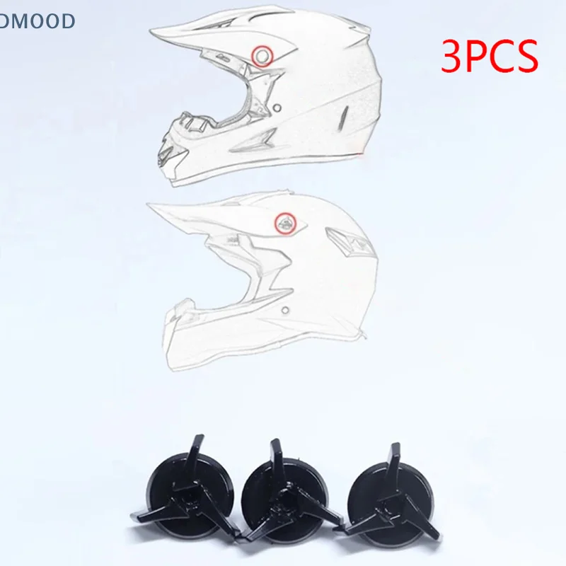 【CR】Off-road Helmet Special Screw For Sun Visor Fixing Plastic Screw Universal Plastic Screw Off-road Helmet Screw
