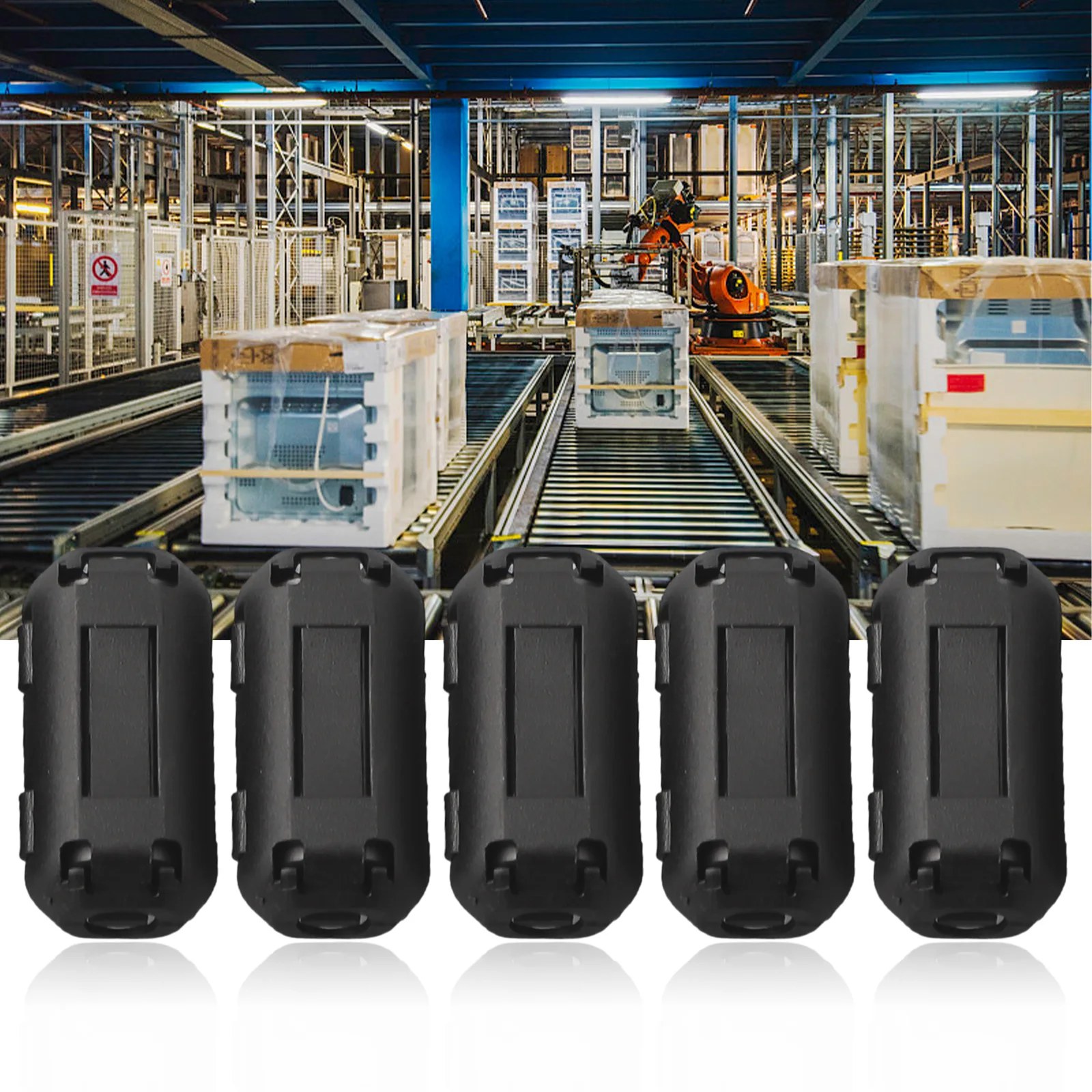 كابل حلقة كابح الضوضاء TDK-ferritte Core ، مشبك على السلك ، RFI ، EMI ، كابل مكبر الصوت ، لوحة الطاقة الشمسية ، USB ، غطاء كابل الصوت ، 5