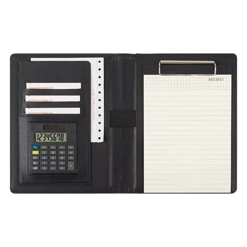 multi-functional A5 filing folder sales business manager contract folder office paper clipboard writing pad notepad calculator