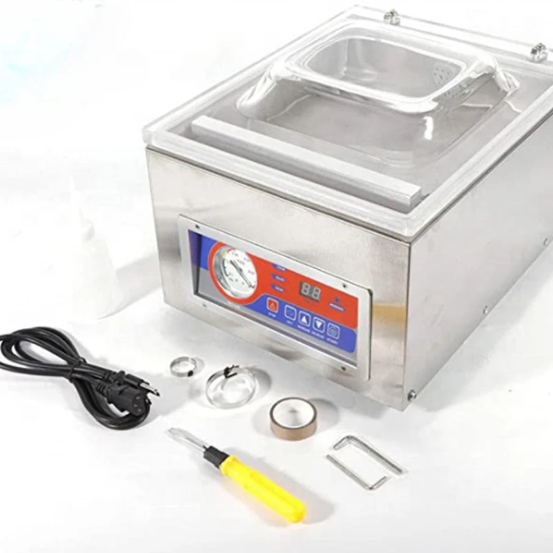 

DZ-260C Single Chamber Desktop Industrial Vacuum Sealer for Dry and Wet Food