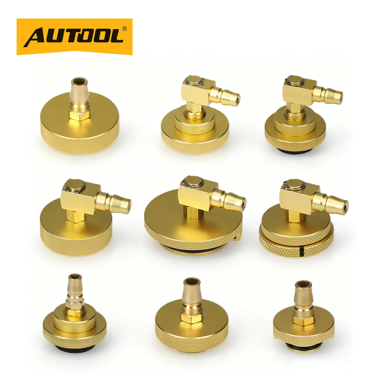 AUTOOL, kit di 9 connettori e adattatori per il cambio dell’olio dei freni, set per lo spurgo e il riempimento del liquido dei freni, ideale per la sostituzione del liquido dei freni in auto.