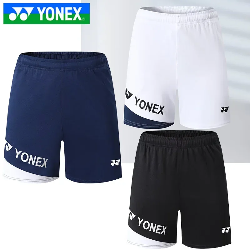 YONEX men's and women's breathable quick drying badminton jacket men's bottom shorts casual sports shorts