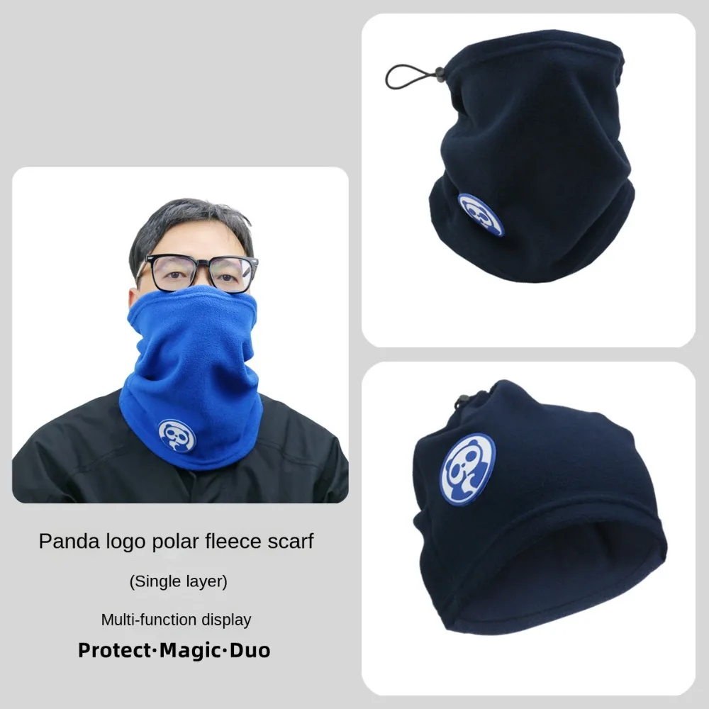 Bib Thermal Neck Warmer Bicycle Bandana Fashion Thickening Snood Cowl Tube Cycling Headwear Panda Face Cover Men Women