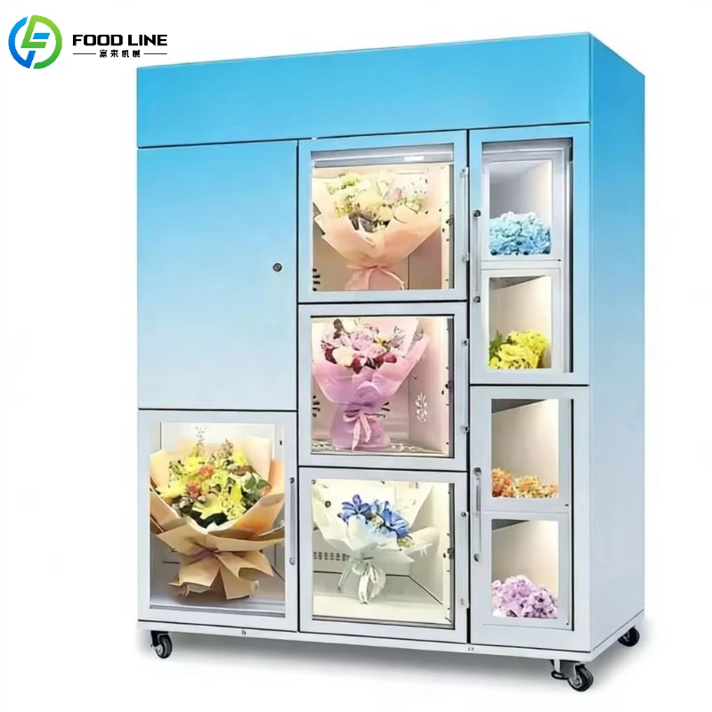 Customized Flower Vending Machine Automatic Bouquet Smart Fresh Self-service Dispenser