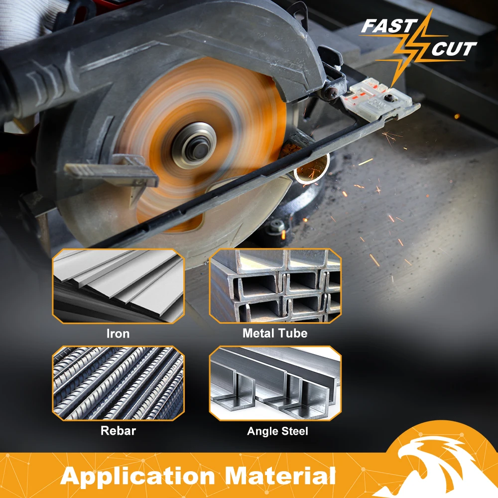 EXFEIN 金属丸鋸切断ディスク セラミック超硬鉄鋸刃 金属板 金属パイプ 配管 鉄筋用鋸