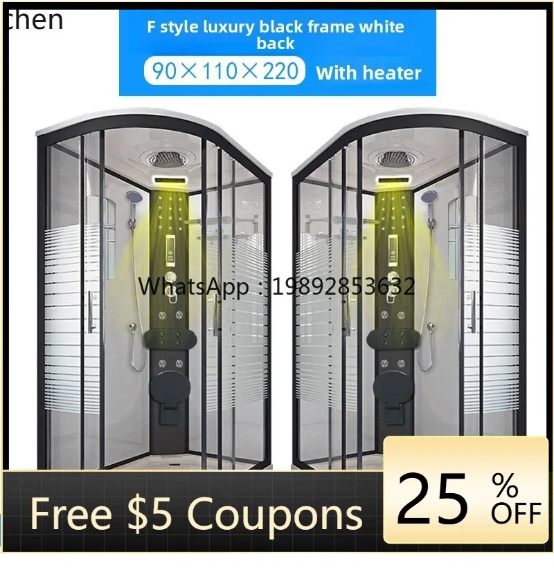 BB integral shower room bathroom closed tempered glass steam room dry and wet separation
