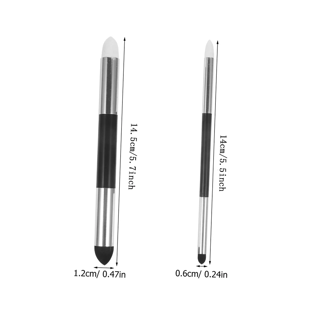 Artist Blending Sponge Pen, 2/4/6 Pcs Double Headed Reusable Rubbing Sponge Sketch Pen Brush Drawing Art Blenders for Sketching