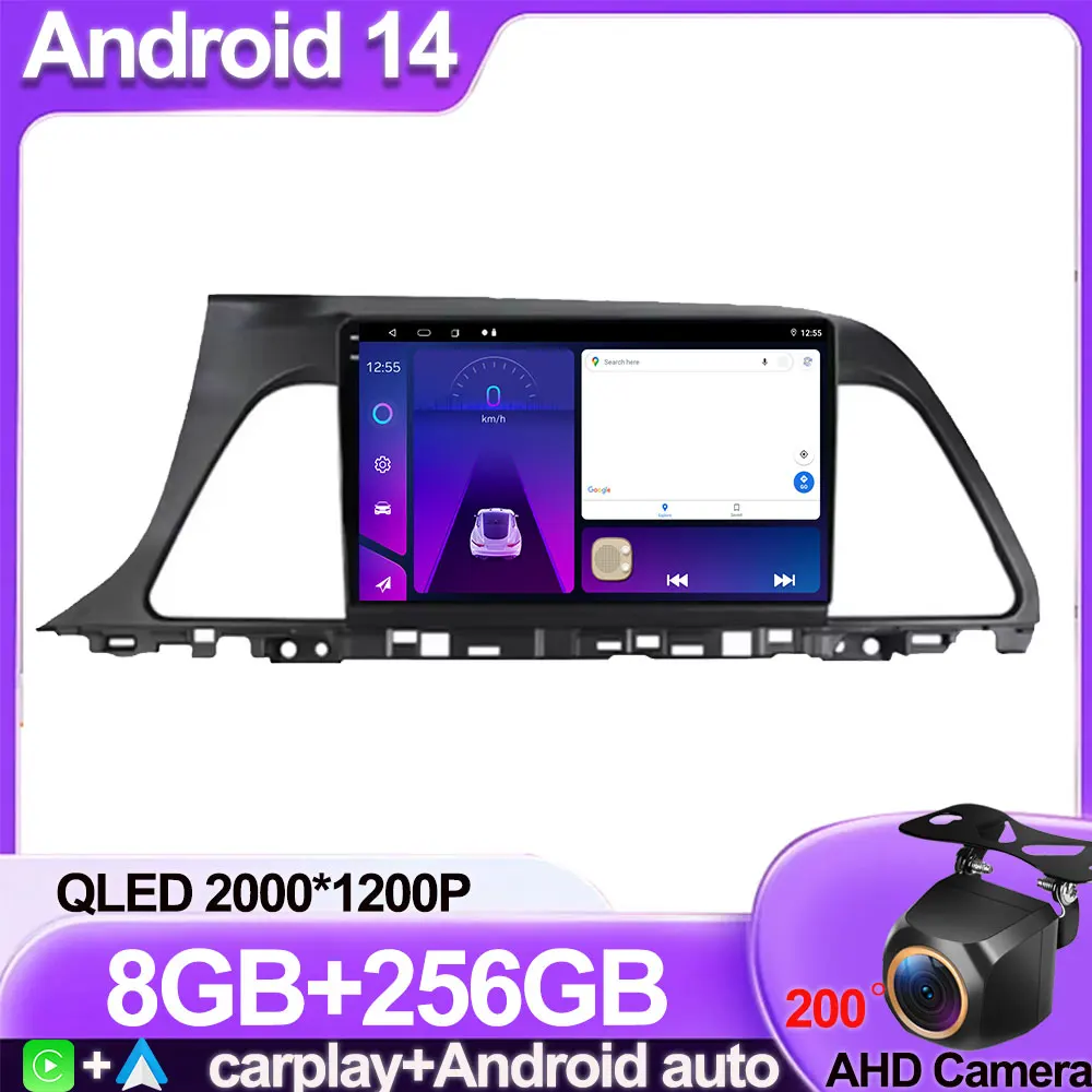 

Radio Carplay Android For HYUNDAI SONATA9 2015 2016 2017 2018 Multimedia No 2 Din Car Monitor DVD FD Wifi Screen Kit Receiver