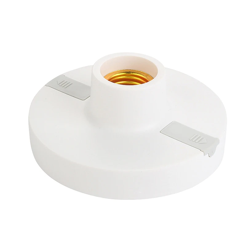 E27 Screw Lamp Base Holder, 220V White Lighting Bulb Socket Adapter, 1/5PCS Ceiling Light Bulb Mounting Base