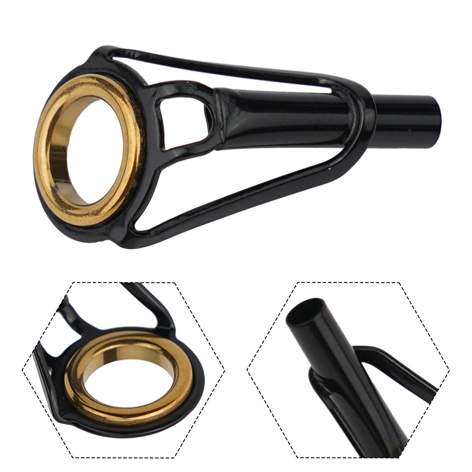 Fishing Rod Tip Top Guide Ring Stainless Steel Frame Ceramic Insert For Pole Line Repair Building Kit Sporting Goods Tool