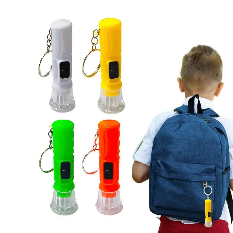 Kleine Sleutelhanger Zaklamp Draagbare Camping Fakkels Licht Sleutelhanger Zaklamp Multifunctionele Kleurrijke Speelgoed Zaklamp Praktische Zak