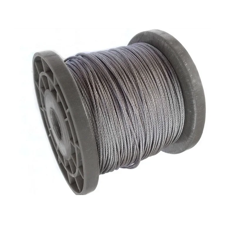 

Wire rope 304 stainless steel drying rack wire rope lifting wire rope plastic coated 0.3 0.4 0.5 0.6 0.8 1 1.2 1.5 1.8 2 3 4- 20