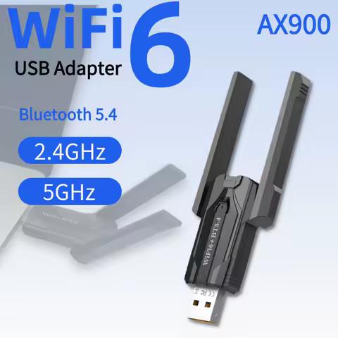 900Mbps USB WiFi Bluetooth5.4 Adapter 2in1 Network Card Dual Band 2.4G 5GHz Wi-Fi Antenna Mini Wireless Receiver PC Accessories