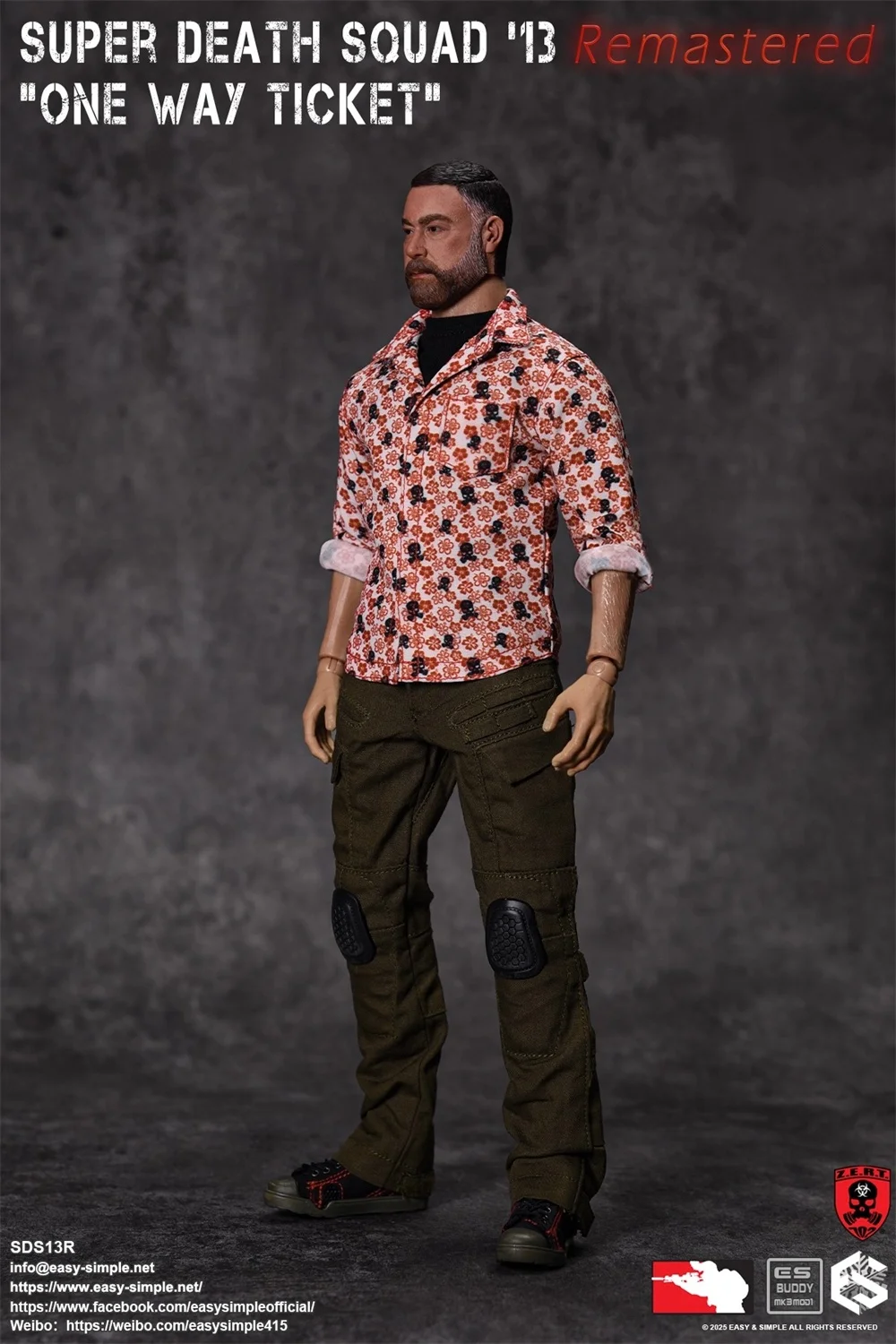 Offres spéciales 1/6 EASY & SIMPLE ES SDS13R homme soldat mort ZERT un billet simple voie ensemble complet figurine mobile cadeau pour les Fans