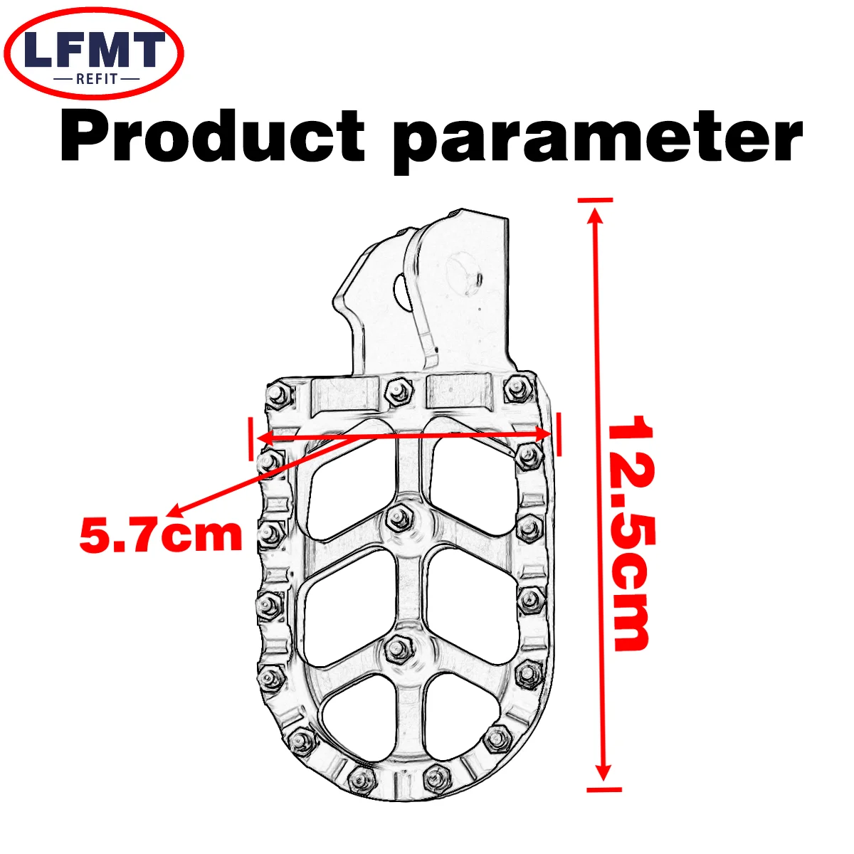 Motorcycle Footpegs Foot Pegs Rests Pedals For Sur-Ron Sur Ron Surron X S Light Bee Electric Footres Pedals Off-Road Accessories - Image 3