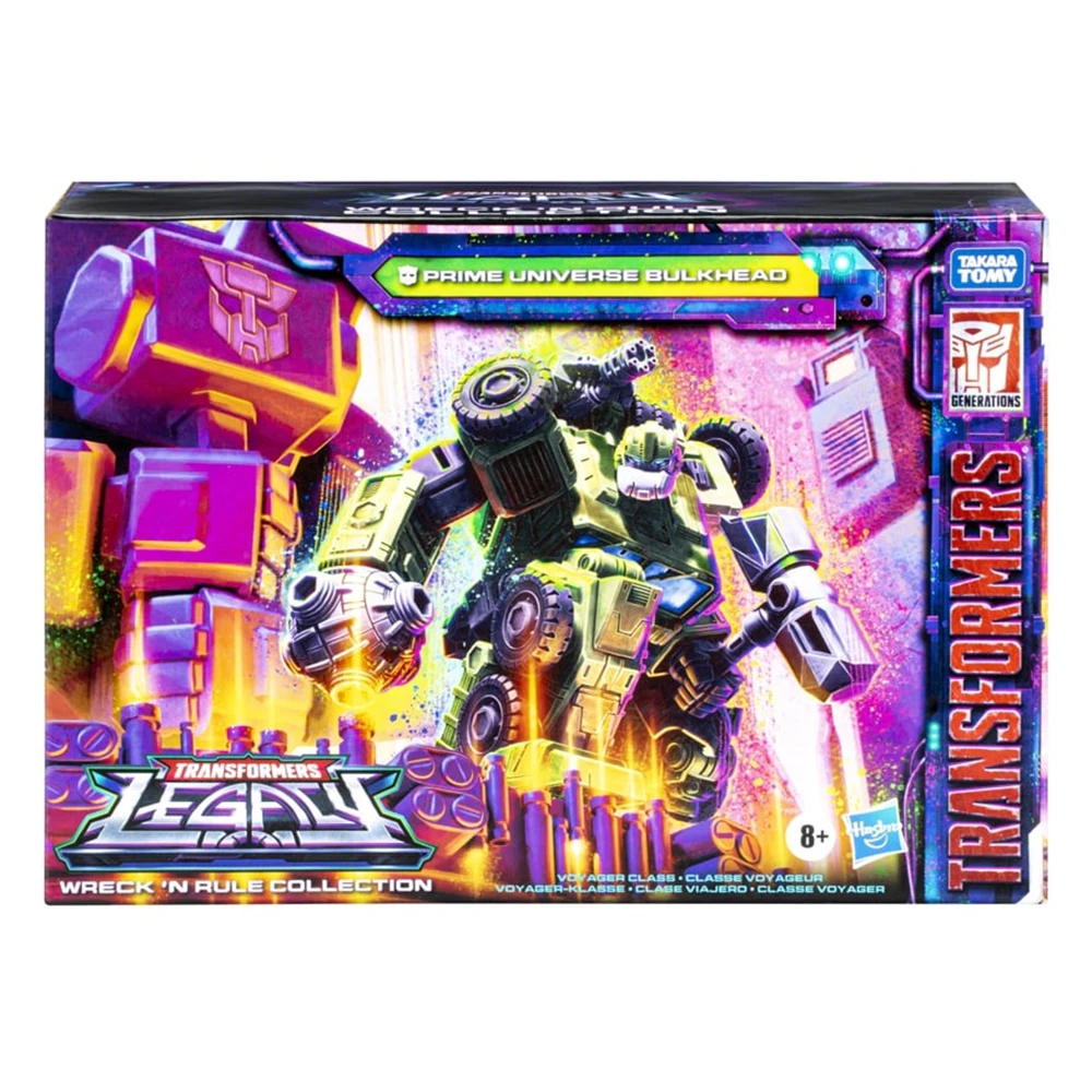 [In-Stock] Hasbro Transformers Legacy Wreck N Rule Collection Bulkhead (Prime Universe) 18cm Anime Figure Model Toys