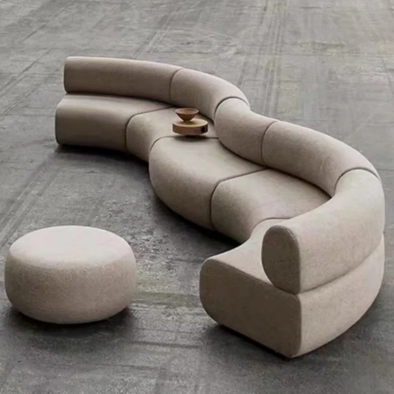 special-shaped sofa Modern minimalist creative designer special-shaped curved circular combination multi-person sofa