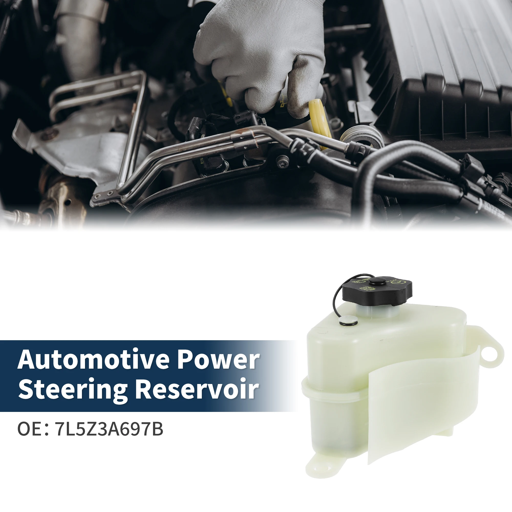 

UXCELL Автомобильный бак усилителя рулевого управления, автомобильный бак усилителя рулевого управления No 7L5Z3A697B для Ford Explorer 6-цилиндровый 4.0L 1997-2001 гг.