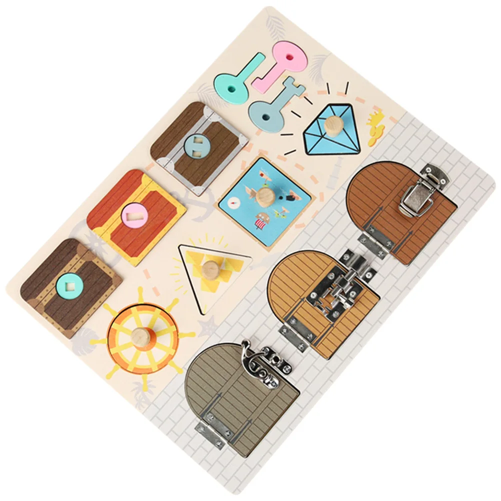 

Wooden Busy Board For Toddlers Sensory Educational Baby Matching Push Kids Learning Plaything Early Childhood Development