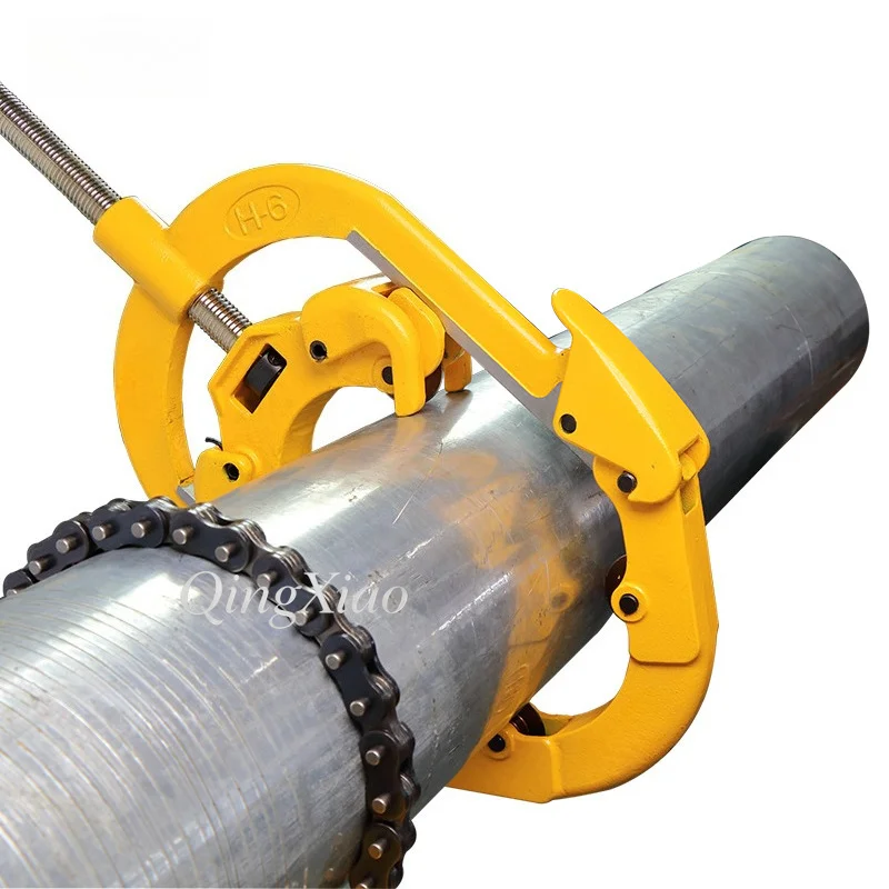Heavy Duty Manual Cold Pipe Cutter Hinged Tube Cutting Tool for Fire Protection Galvanized Steel Pipe Cutting Construction Site view 2