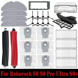 Roborock S8 / S8 Plus/S8 Pro Ultra Replacement Spare Parts Roller Main Side Brush Hepa Filter Mop Cloth Dust Bag Accessories