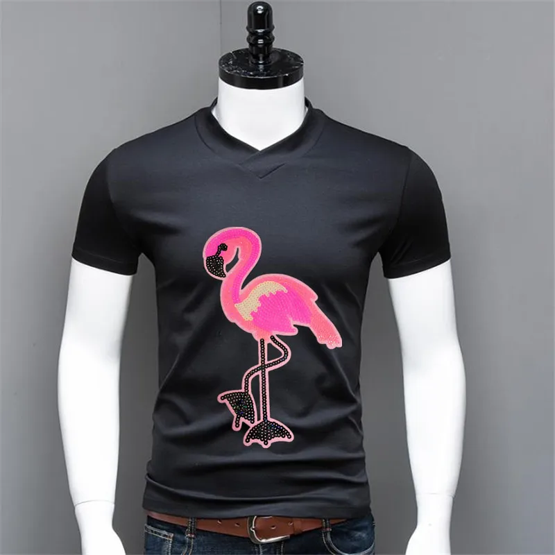 Animal Sequins Flamingo Can Be Sewn Or Iron On Patches For Clothing Decorative For Hat Backpack And More Sewing Decorative